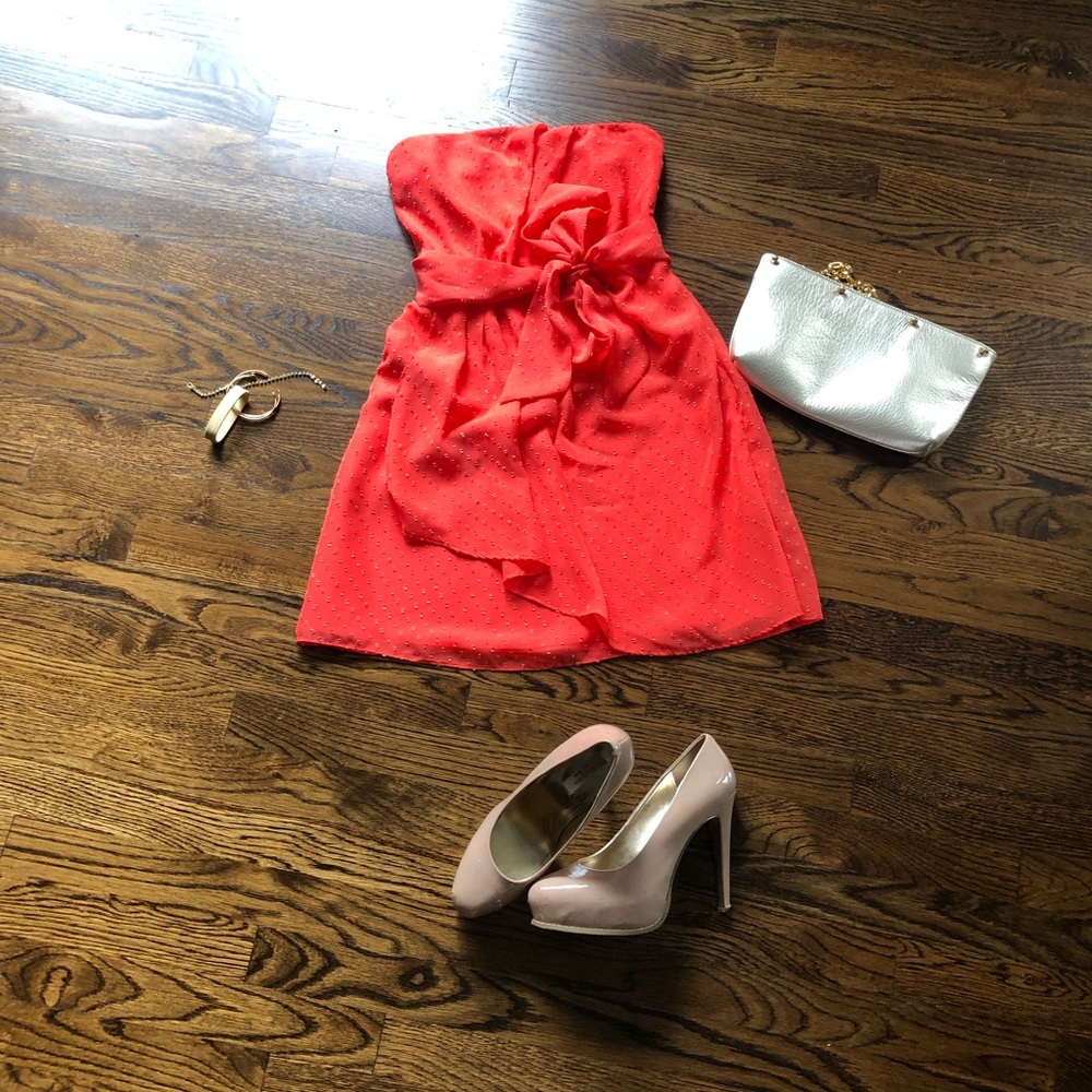 Express strapless party dress